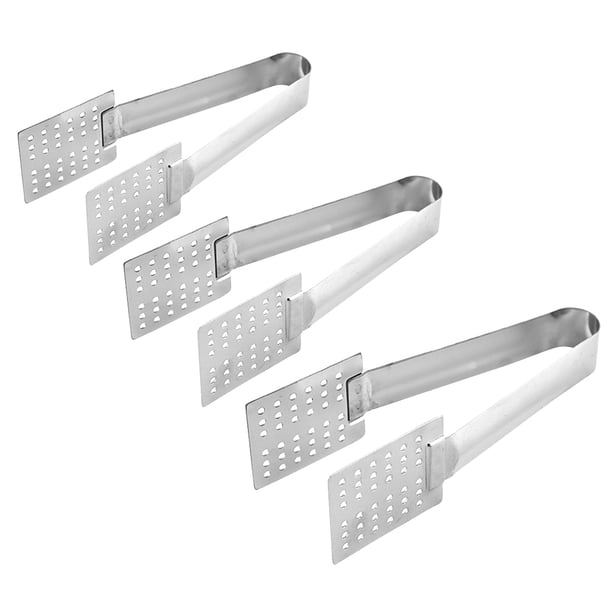 3 unids Bolsa de té de acero inoxidable Clips Pinzas de limón Accesorios de té Pequeños clips de alimentos