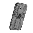 thumbnail image 5 of Feishell Hybrid Armor Rugged Case for iPhone 16 Plus,Support Magnetic Car Mount,Military Grade Drop Protection Hidden Kickstand Rugged Non-Slip Durable Phone Case for iPhone 16 Plus,Black, 5 of 9