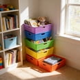 thumbnail image 4 of 6 Pack Classroom Paper Baskets, Organizing Desk Boho Tray for A4 Papers, Classroom Storage Paper Bins, Fun Turn In Trays for Teachers and Students, Office Desk Room Trays, 4 of 4
