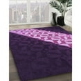 thumbnail image 3 of Ahgly Company Machine Washable Indoor Rectangle Transitional Dark Purple Area Rugs, 2' x 5', 3 of 7