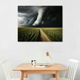 thumbnail image 2 of Nawypu Collapsing Force Tornado Weather Environment Farmland Poster Unique Canvas Wall Art Maximalist Aesthetic Decor Bedroom Bathroom Preppy Dorm Home Decor, 2 of 4