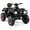 Pink, variant on Gymax 24V 2-Seater 4-Wheeler Quad Electric Vehicle w/ 4 Motors Soft Start LED Lights Red