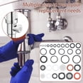 thumbnail image 3 of 705 Pcs 2 in 1 Rubber Plumbing Washer O Ring Kit Faucet Repair for Faucet Spigot Garden Hose Pressure Washer, 3 of 12