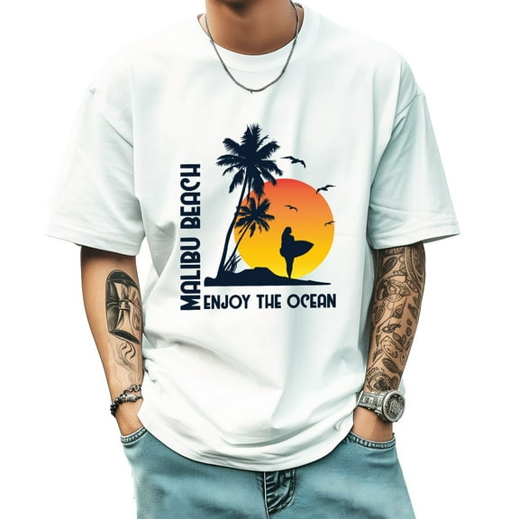 Men's Short Sleeve Graphic T shirt Collection Summer New Trend Sports Shirt Select