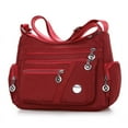 thumbnail image 1 of Bolso de hombro para mujer, bolso tipo mensajero, bolso tipo mensajero informal, hermoso color ROJO, 1 of 5