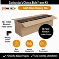 thumbnail image 4 of Window Screen Frame Small Kit, Black, 5/16” 3/4", 10 Sticks 72”, 25 Corners, 60ft Spline, 4 of 8