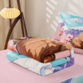 thumbnail image 5 of Homewish Kids Capybara Zipper Twin Comforter Sets with Fitted Sheet and 2 Pillowcases For Capybara Lovers,Japanese Cherry Mountain Zipper Bedding Set,Reversible,4-Piece, 5 of 7