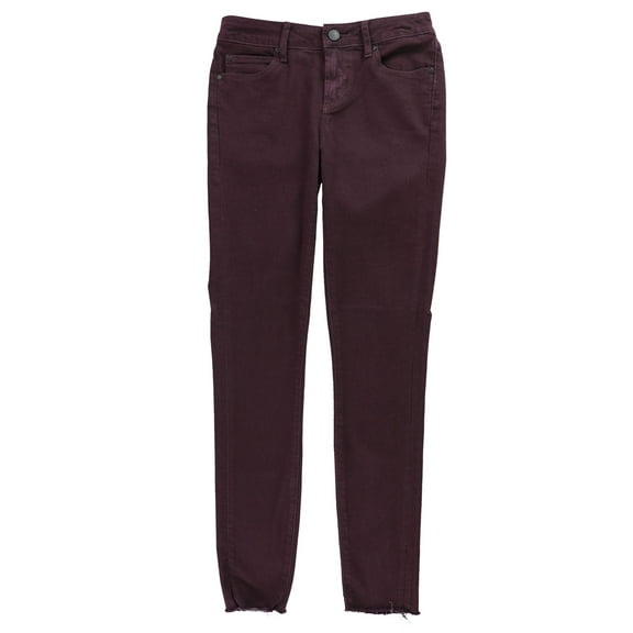 Articles of Society Womens Sarah Cut Off Hem Skinny Fit Jeans, Purple, 26