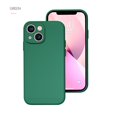 thumbnail image 1 of Funda de teléfono para IPhone X, XR, XS, 11, 12, 13, 14 Pro Max, 7, 8 Plus, contraportada de silicona líquida a prueba de golpes, Color puro contraído, 1 of 4