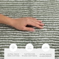 thumbnail image 5 of Noble Linens Pinstripe Cotton Bath Mat, 24 in x 17 in, Sage, 5 of 11