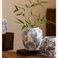 thumbnail image 4 of Blue and White Porcelain Floral Vase, 4 of 11
