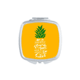 thumbnail image 1 of Pineapple Stand Tall Be Sweet Yellow Quote Square Mirror Portable Compact Pocket Makeup Double Sided Glass, 1 of 3