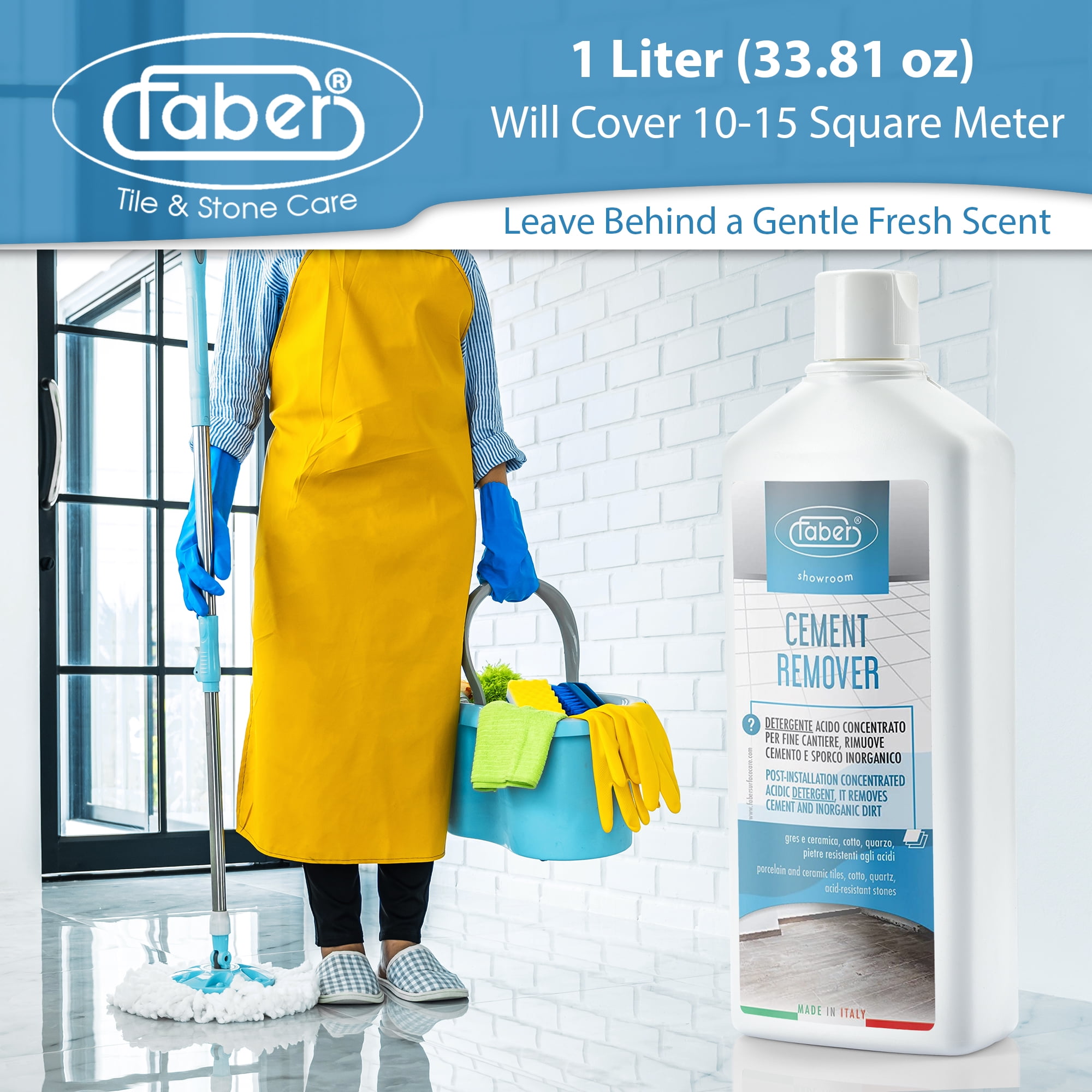 FABER Tile Floor Cleaner – Mop Cleaning Solution – 1L Concentrated  Neutral