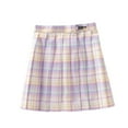 thumbnail image 2 of AUNVITO Clearance Children's Solid Color Tight Short Skirt Four Season Pleated Skirt Girls' Performance Half Skirt Uniform Checkered Skirt, 2 of 3