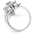 thumbnail image 2 of Anillos ajustables para mujer, anillos con piedra natal, circonita cúbica, antiansiedad, anillos giratorios de flores y abejas, anillos de meditación calmantes para niñas, regalos de joyería de cumpleaños y Navidad, alivia el aburrido TDAH, ansiedad, autismo oso de fresa Electrónica, 2 of 2
