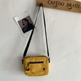 thumbnail image 3 of zttd women pure color casual tote outdoor bag canvas handbag zipper shoulder bag a, 3 of 9