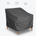 thumbnail image 3 of Funda para Silla de Patio, Tela Oxford Resistente Al Agua y Al Polvo, SE Adapta A la Mayoría de Sillones Giratorios de Patio Con Coreas de Sujeción, Cordón Elástico en El, 3 of 7