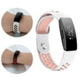 thumbnail image 3 of Silicone Watch Strap Compatible with Fitbits Inspire Women Men, Breathable Watertight Soft Silicone Replacement Strap Sport Loop for Fitbits Inspire Pink, 3 of 5