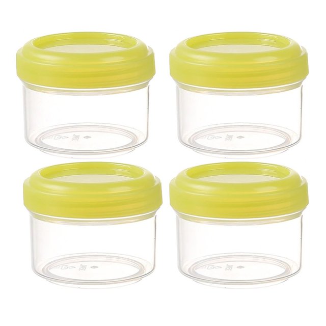 CUITING 4PCS /35ml Glass Meal Prep Containers with Lids Round Glass Soup Bowl with Airtight Lids