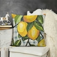 thumbnail image 2 of YINGXI Summer Lemon Throw Pillow Covers, Family is Everything Cushion Case for Sofa Couch 20x20in, 2 of 5