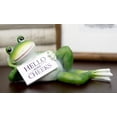 thumbnail image 2 of Corny Green Frog With Hello Sweet Cheeks Sign Decorative Toilet Topper Figurine, 2 of 6