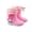 Pink, variant on Toddler Girls' Rain Boots Dinosaur Rain Boots with Adjustable Drawstring Outdoor Girls Waterproof Boots Girls Rain Boots Size 2-3 Years