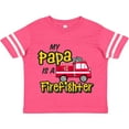 thumbnail image 3 of Inktastic My Papa is a Firefighter with Fire Truck Boys or Girls Toddler T-Shirt, 3 of 5