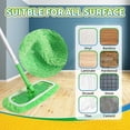 thumbnail image 6 of PrePat 1/3/6Pcs Sweeper Wet & Dry Cleaning Cloths Reusable Microfiber Mop Pads Green Furniture Flooring Mop Head Replacement Washable Rag Towel, 6 of 10