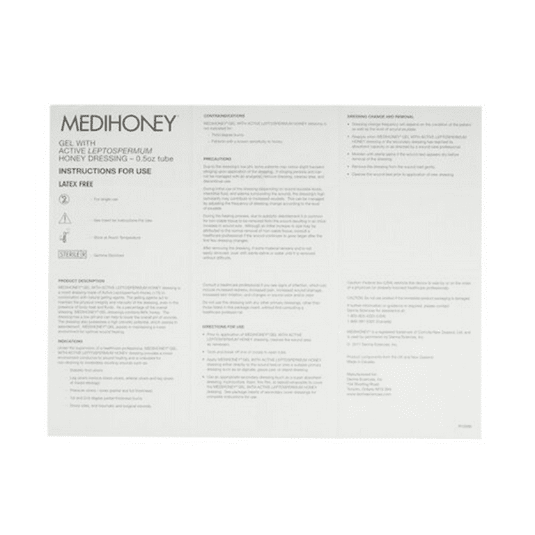 MEDIHONEY Wound and Burn Dressing Gel 0.5 ounce Tube Leptospermum Honey