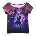 thumbnail image 3 of Solo Leveling Women's T Shirt Short Sleeve Off Shoulder Tee Shirt Tops 3D Printing Summer Soft Comfortable T-Shirt, 3 of 7