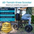 thumbnail image 2 of Andador de rodilla todoterreno Vive Mobility para lesiones en los pies - Muleta con ruedas para adultos con pierna rota, ideal para cirugía, fractura de pie y lesión de tobillo - Ayuda para arrodillar, 2 of 5
