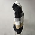 thumbnail image 5 of Chaqueta polar con capucha para mujer, sudadera con capucha de felpa de peluche, abrigo cálido de otoño e invierno, elegante abrigo de piel con cremallera, chaqueta de felpa con bolsillos, 5 of 5