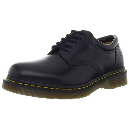 Mens Leather Solid Round-Toe Shoes