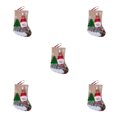 thumbnail image 3 of Bewildely Single Christmas Sock Tree Window Fireplace Fashion Sack Gifts Hanging Decoration Personalized Bag Ornament Party Snack Type2 NO2, 3 of 6