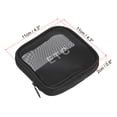 thumbnail image 2 of Uxcell 4.3"x4.3"x0.8" Travel Mesh Toiletry Bag Makeup Cosmetic Bag Zipper Pouch Black, 2 of 4