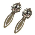 thumbnail image 2 of Raccoon Vintage Copper-Colored Lace Bookmarks: Stainless Steel Reading Accessories, Book Marks for Book Lovers - Set of 2, 2 of 5