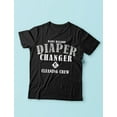 thumbnail image 4 of Diaper Changer First Fathers Day Shirt Gift for Dad Papa Funny T Shirts for Men New Father Gifts From Son Daughter T-Shirt X-Large Black, 4 of 5