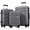 Gray, variant on ABS Hardside Luggage Set 3 Piece with Spinner Wheels & TSA Lock 20''24''28'' Multicolor
