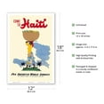 thumbnail image 2 of Come to Haiti - Pan American World Airways - Vintage Travel Poster by E. Lafond c.1950s - Master Art Print (Unframed) 12in x 18in, 2 of 4
