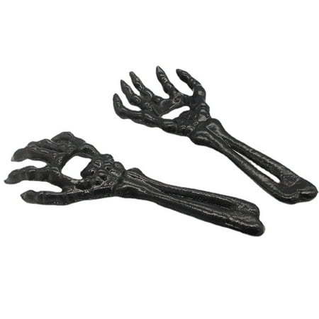 

Homgreen Cast Iron Skeleton Hand Themed Beverage Bottle Opener Beverage Wine Bottle Beer Opener Bar Decorative Funny Handheld Beer Bottle Opener for Halloween Party Supplies Christmas Gifts(2 Pcs)