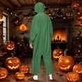 thumbnail image 4 of Moxiu Women Halloween Romper Onesie Half Zip One-piece Jumpsuits Pajamas Funny Halloween Cosplay Costume for Autumn Winter 2025 Army Green,XS, 4 of 9