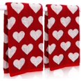 thumbnail image 1 of 2 toallas de mano para el día de San Valentín, de algodón, con corazones rojos, blancos, toallas de baño decorativas y absorbentes para secar la limpieza, cocinar, 29.5 x 13.4 pulgadas, 1 of 5