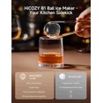 thumbnail image 2 of HiCOZY Ice Maker Clear Ice Ball Maker Countertop, Sphere Ice Maker with IcyGem Technology, 2 Ice Balls in 60Mins, 40 pcs/Day, Self-Cleaning Ice Machine with Ice Tong for Cocktails, Whiskey & Bourbon, 2 of 8