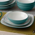 thumbnail image 3 of Noritake Colorwave Juego De Cubiertos De 4 Piezas En Color Turquesa, Forma Cuadrada, 3 of 5
