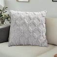 thumbnail image 5 of Lilixerw Decorative Pillow Covers Throw Pillow Cushion Fluffy Throw Pillow Covers for Bed Couch Sofa Living Room Soft Plush Cushion Cases,17.7 x 17.7 inch, 5 of 6