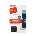 thumbnail image 2 of Hanes Boys Underwear Boxer Briefs Pack, 5-Pack, Originals SuperSoft Boxer Briefs, Bamboo from Viscose, 2 of 6