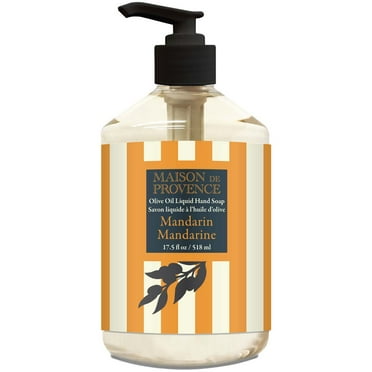 Olivia care Liquid Hand Soap | Infused with Olive Oil | All Natural & Germ-Fighting | Moisturizing Hand Wash for Kitchen & Bathroom | Gentle, Mild & Naturally Scented (17.5 OZ) – MANDARIN