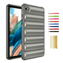 Case Designed for Samsung Galaxy Tab S6 Lite 10.4" 2024 / 2022 / 2020, Clear Stylish Down Jacket Desigh Soft TPU Shockproof Protective Lightweight Tablet Case Cover for Girls Women, Gray