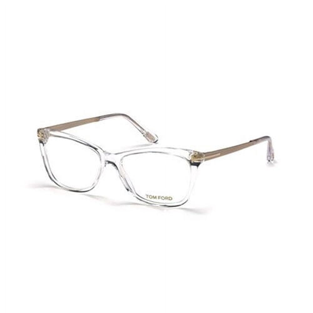 Tom Ford FT5743-B 052 Eyeglasses Havana 57mm Cat Eye Frame Tom Ford - Blue Block Cat-Eye Optical Glasses - Dark Havana  main image 3