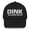 Black, variant on Dink Size Doesn't Matter Pickleball Hat - Dad hat (White)